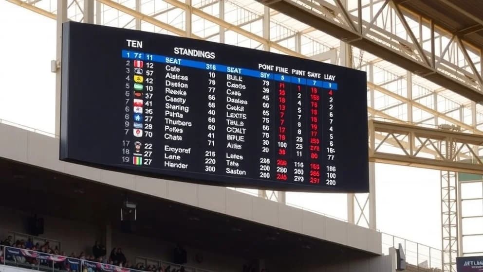 Barnsley FC poängställning och lagstatus