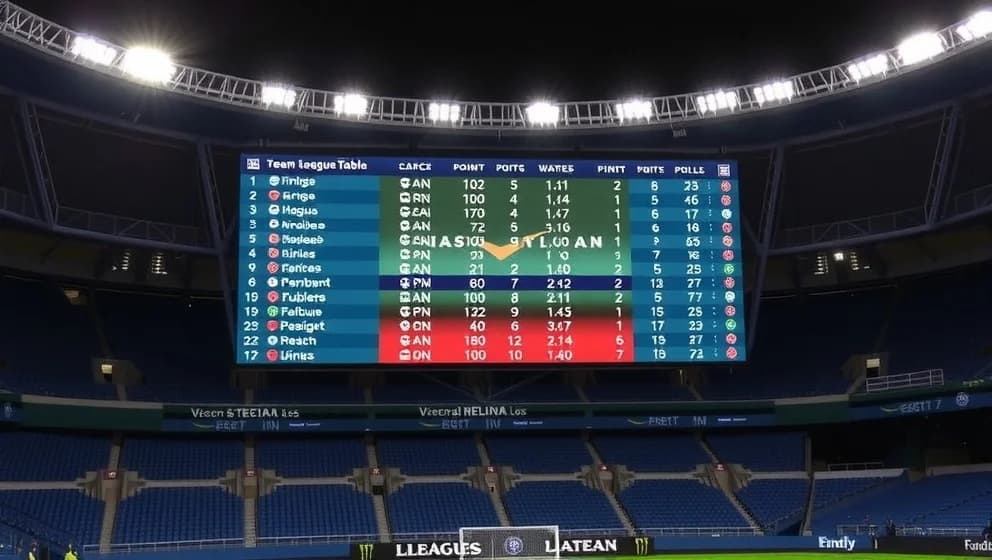 Boca Juniors poängställning i detalj