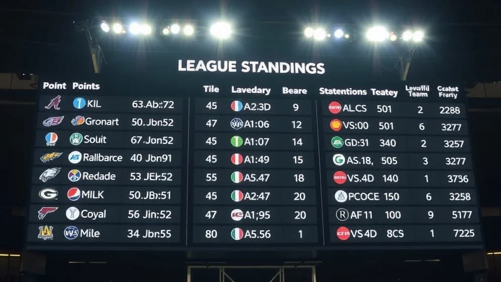 Poängställning i 1. division just nu