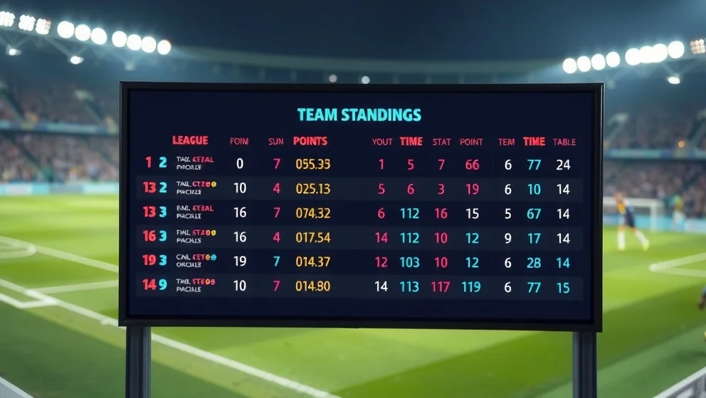 Poängställning i Schweiziska Superligan